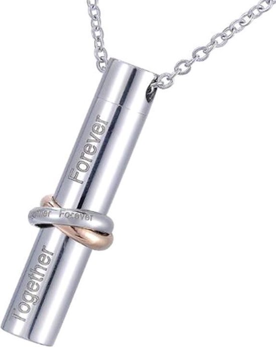 as ketting together forever in loving memories zilverkleurig | bol