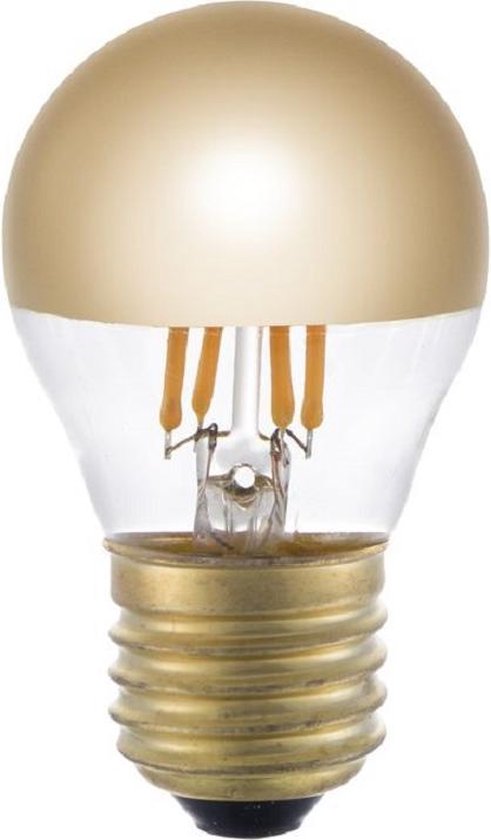 Sandy alledaags Afhankelijkheid SPL LED Filament Kopspiegellamp Goud - 4W / DIMBAAR 2500K | bol.com