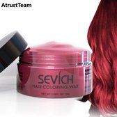 AtrustTeam – Kleur Haar Wax- Haarwax-HaircolorWax – Direct natuurlijke haarkleur, Natuurlijke ingrediënten Wasbaar-Feest wax –Tijdelijke Haarkleur-Carnaval- Moderne look- Haarcrème-Natuurlijke product -Waterbasis –Kleur:Rood -Nieuw 2020