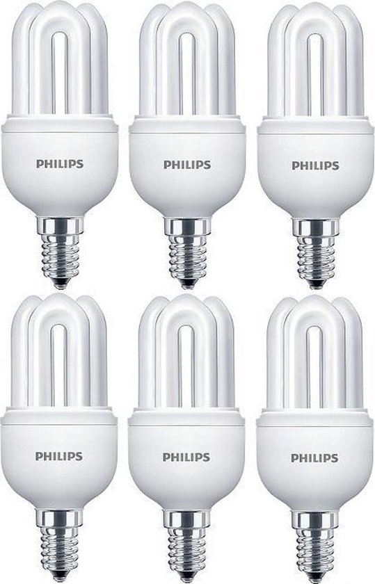 Grap Klusjesman Schaar 6 stuks Philips Genie Spaarlamp E14 11W/865 6500K | bol.com