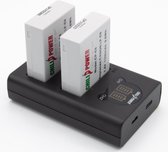 ChiliPower LP-E8 USB Duo Kit geschikt voor Canon - Camera accu set, 2 accu's en dubbellader