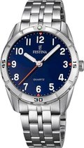 Festina Junior Collection Horloge - Festina mensen horloge - Blauw - diameter 33 mm - roestvrij staal