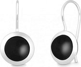 Quinn - zilveren oorbellen met onyx - 03583992