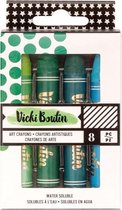 American Crafts Vicki Boutin oil art crayons cool x8