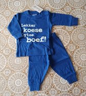 Pyjama met Friese/Fryske tekst - "lekker koese lytse boef!" | maat 92