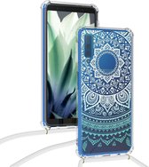 Telefoonhoesje met  koord voor Samsung Galaxy A7 2018 Backcover telefoontasje crossbody