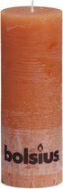 Bolsius Rustiek Stomp -  190x68mm -  oranje - 4 Stuks