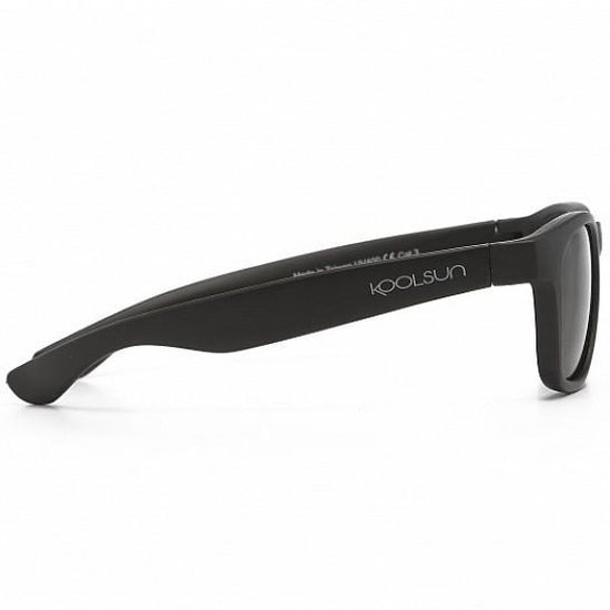 KOOLSUN - Wave - Kinder zonnebril - Matte Zwart - 3-10 jaar - UV400 - Categorie 3 van Koolsun — afbeelding 2