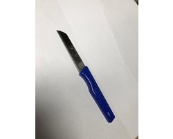 solingen schilmes BLAUW - schilmesje - schilmessen - schilmes met kartel - duitse kwaliteit super scherp -  ergonomische heft - keukenmes - keukenmes - groente mes - groentemes
