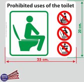 Prohibited uses of the toilet transfer