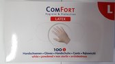 COMFORT-latex handschoenen-gepoederd -100st- L