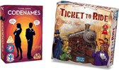 Spellenbundel Codenames - Gezelschapsspel & Ticket to Ride USA - Bordspel - Basisspel