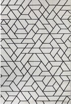 Tapijtenloods Passion Exclusief Vloerkleed  Wit / Zwart Laagpolig - 120x170 CM