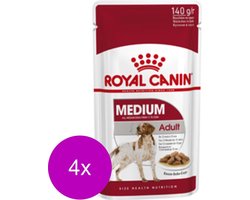 Royal Canin Medium Adult Natvoer - Hondenvoer - 4 x 10x140 g