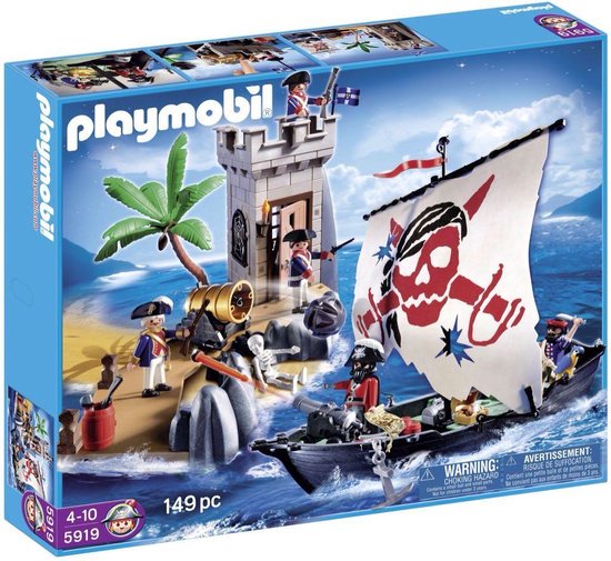 Playmobil Soldatenfort en piratenboot - 5919 | bol.com
