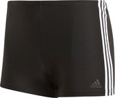 adidas Fit 3-Stripes Zwemboxers Heren, black/white Maat DE 4 | US 30"