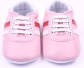 Roze pu leren sneakers - Kunstleer - Maat 21 - Zachte zool - 12 tot 18 maanden