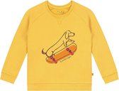 Smitten Organic - Skateboard Katoen Fleece Trui - Bamboo Yellow