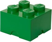 Set van 2 - Opbergbox Brick 4, Groen - LEGO