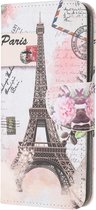 Parijs Eiffeltoren agenda book case hoesje Huawei P40 Lite