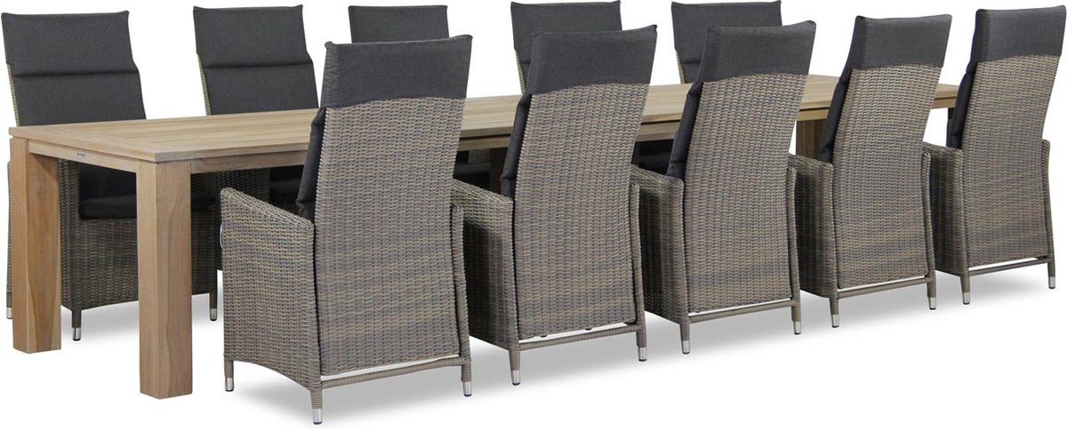 Garden Collections Madera/Brighton 400 cm dining tuinset 11-delig