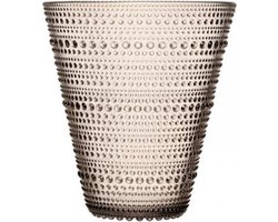 Iittala Kastehelmi - Glazen Vaas - Bloemenvaas - Linnen - 154 mm - 1 Stuk