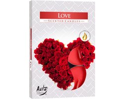 Bispol Geurtheelichten 'Love' – Set van 6 Stuks