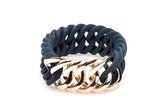 Rubz midnight Circle bracelet with rosegold metal