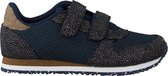 Woden Sandra Pearl Mesh Lage sneakers - Meisjes - Blauw - Maat 25