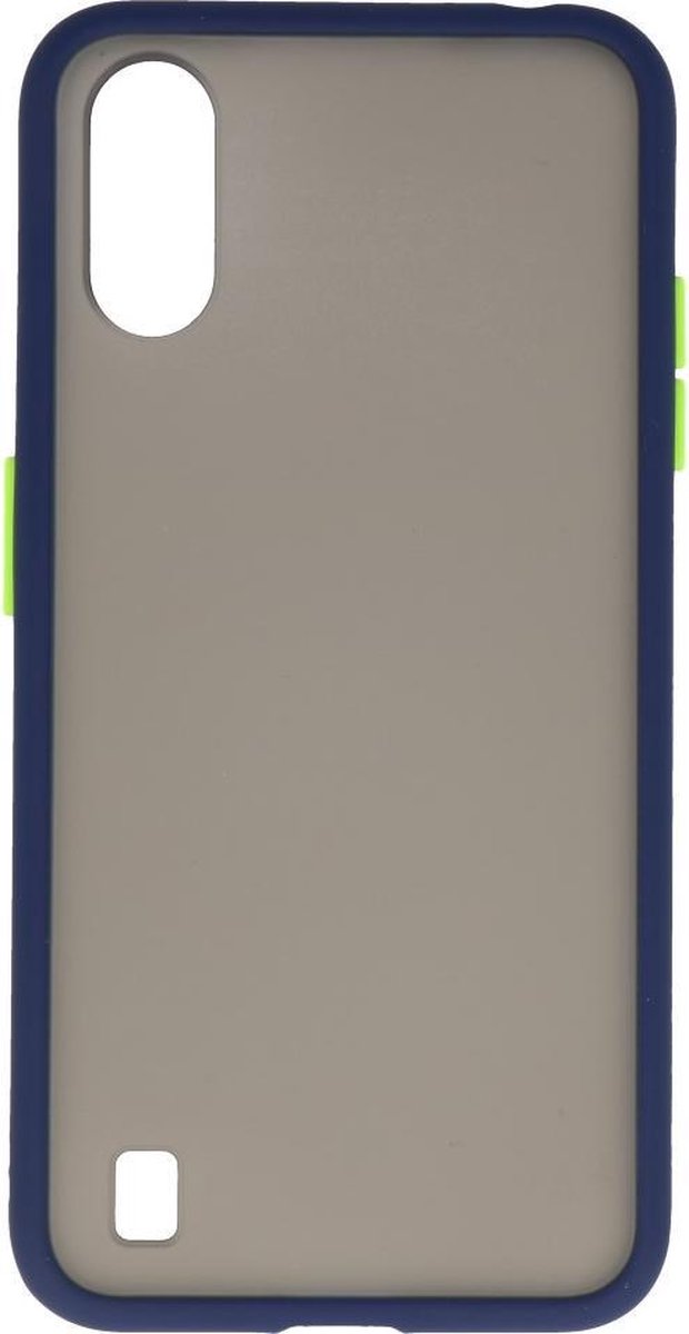 Samsung Galaxy A01 Hoesje Hard Case Backcover Telefoonhoesje Blauw