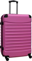 Valise de voyage légère en ABS Travelerz avec serrure à combinaison rose clair 95 litres (228-1)