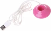 USB Luchtbevochtiger | Humidifier | Aroma Diffuser | Aroma therapie | Draagbaar | UFO | Roze