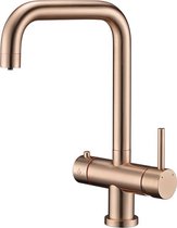 3in1 Multi -Tap kokend water kraan & 3M waterfilter - L-uitloop- Copper Gold