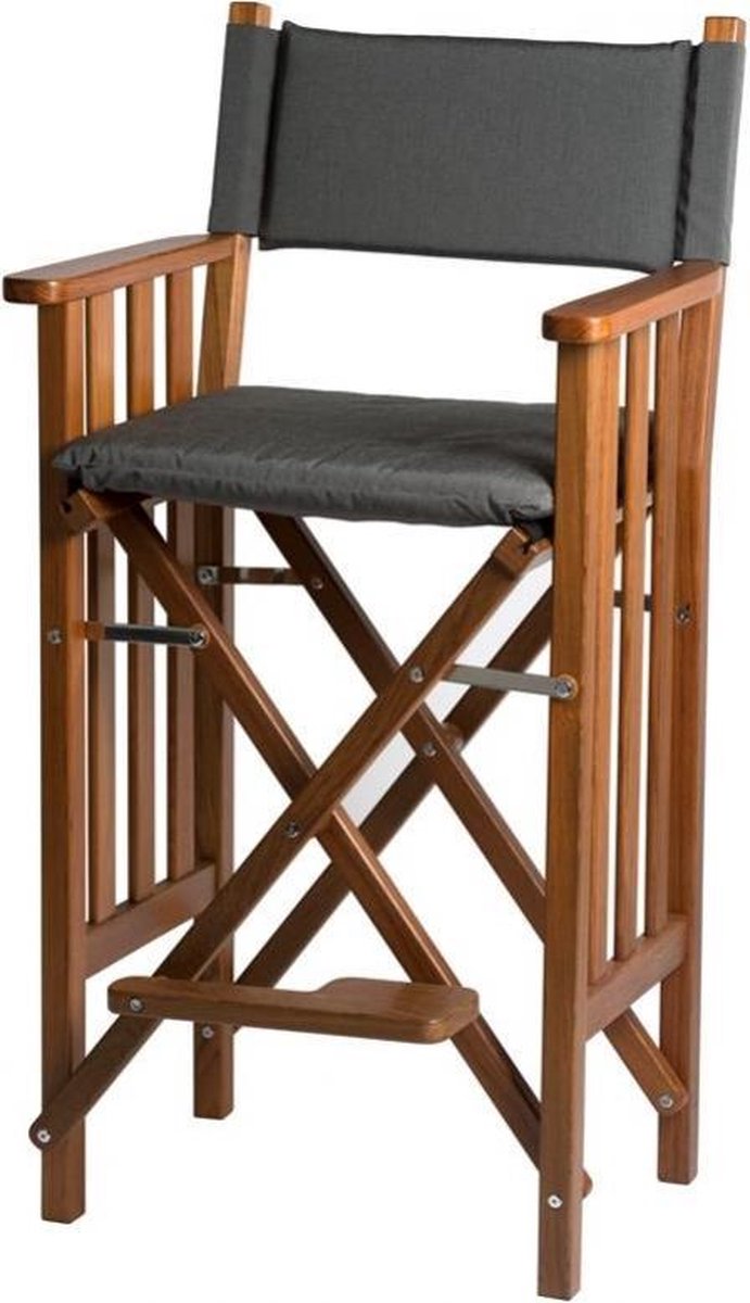 Stuurstoel II Hoog Teak Premium met Forza Zwart kussenset (Geolied)