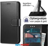 Samsung Galaxy A71 Hoesje - Book Case - Luxe Portemonnee Hoes - Zwart - Epicmobile