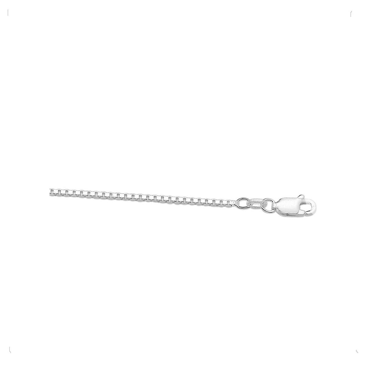 YO&NO - Ketting  - Zilver - Venetiaans - 1,4mm - 60cm - Sieraden Vrouw - Heren - Gerhodineerd - Zilver 925