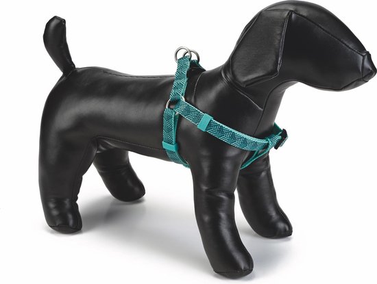Beeztees nylon borsttuig Geo donkergroen 60-100 cm 25 mm