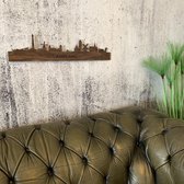 Skyline Vlieland Notenhout - 120 cm - Woondecoratie design - Wanddecoratie - WoodWideCities