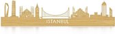 Skyline Istanbul Eikenhout - 80 cm - Woondecoratie design - Wanddecoratie - WoodWideCities