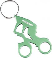 Munkees Flesopener Fietser Groen Staal 6,6 Cm