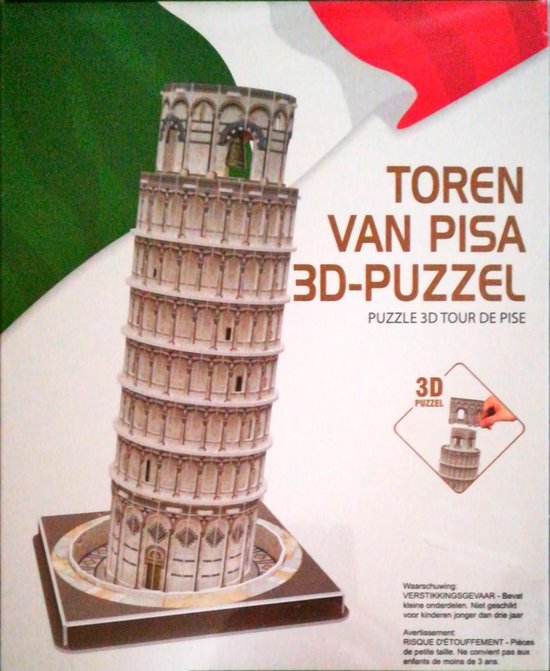 Tegenwerken Geavanceerd gemakkelijk Toren van Pisa 3D-puzzel | bol.com