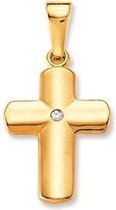Glow Gouden Kruisjes 23 x 11.5 mm - Glanzend - Diamant
