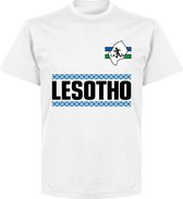 Lesotho Team T-shirt - Wit - 4XL