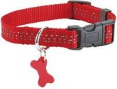 Bobby Halsband Reflectie Safe L Rood