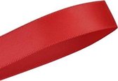 Satijn Lint 22mm (2,2cm) | Satijnlint | Rood (250) | Luxe Dubbelzijdige Kwaliteit | Cadeau Lint | Kerstlint | Rol van 22,85 Meter