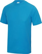 sportshirt SapphireBlue heren Maat XL met bedrukking van eigen tekst