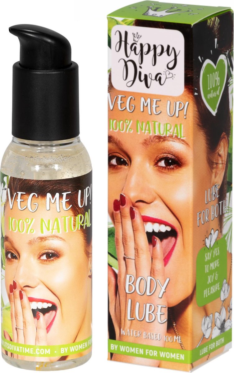 Goedkoopste Happy Diva - Veg Me Up! 100 Natural Glijmiddel 100ml