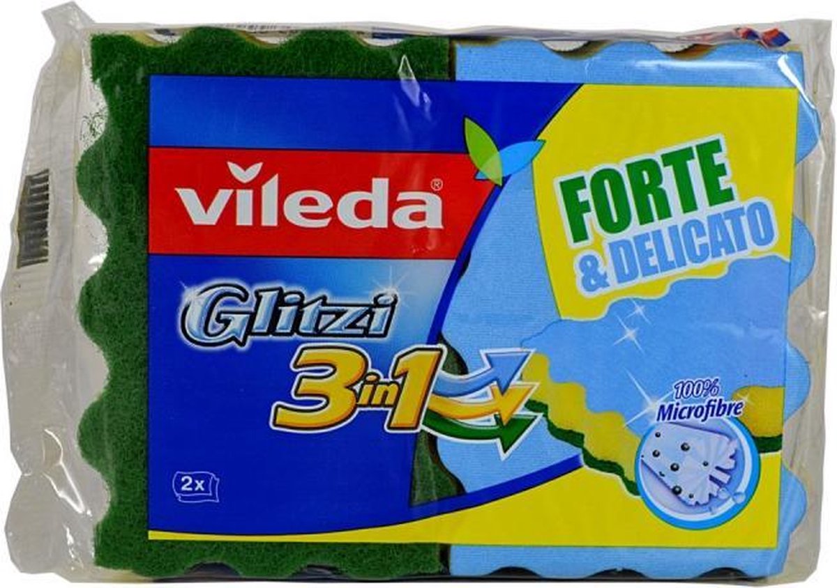 Vileda Schuursponsjes 3in1 2st