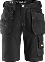 Snickers Workwear Shorts met HZ  Rip-Stop Zwart 3023 - 42 (W28")