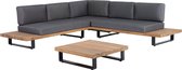 BELIANI MYKONOS - Loungeset voor 5 - Donkergrijs - Gecertificeerd acaciahout